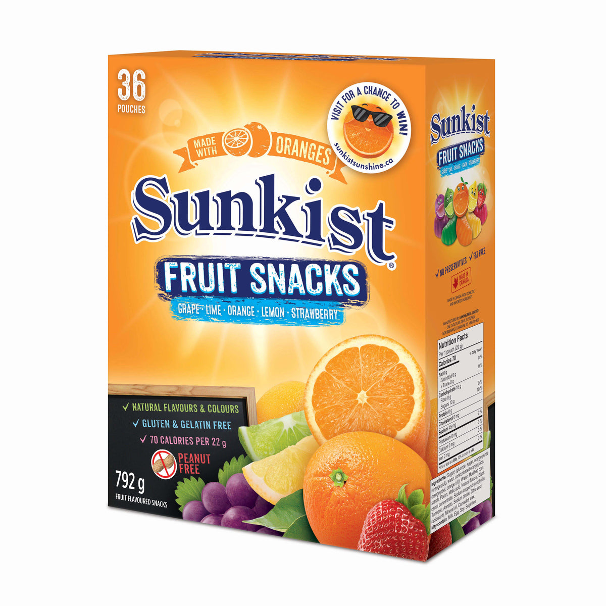 Sunkist Fruit Snacks Ganong Chocolatier